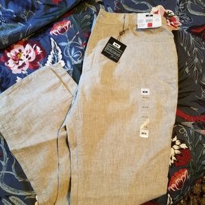 Joseph Abboud Tan Modern Fit Linen Pants